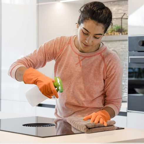 Konnect Kitchen Towels & Microfiber Dish Cloth Absorbent Drying Lint Free Multipurpose Washcloths for Home Bathroom, Hand Bar Cleaning Cloths Supp...