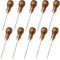 10PCS Wooden Handle Scratch Awl for Leather Punch Hole or DIY Handmade Pin Punching Needles...