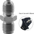 EVIL ENERGY 4AN Male Flare to M10 x 1.25 Male Metric Thread Brake Fitting Stainless Steel Adapter...