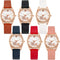 CdyBox Wholesale PU Leather Strap Watch 6 Pack Mother Day Gift Bling Rhinestone Ladies Women Watches...