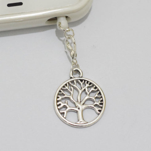 YYaaloa Pack of 50 Tree of Life Charms Jewelry Making Silver Charms Mixed Smooth Tibetan Silver Metal Charms Pendants DIY for Necklace Bracelet Je...