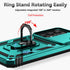 for Samsung Galaxy A35 5G Case with Camera Lens Cover HD Screen Protector, Dual Layer Military-Grade Drop Tested Magnetic Ring Holder Kickstand Pr...