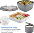 Freshmage Salad Lunch Container To Go, 52-oz Salad Bowls with 3 Compartments, Salad Dressings Container for Salad Toppings, Snacks, Men, Women (Gr...