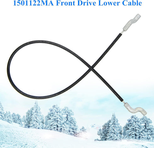 1501122MA Front Drive Lower Cable for Murray Craftsman Snowblower Snow Thrower 313449MA 1501122 MT1501122MA...