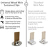 Hemlock Park Universal Wood Wick Clips for Candles | Sustainer Tabs Fit Most Wooden Wicks | Longer Burn Time & Less Wasted Wax (100 Pack)...