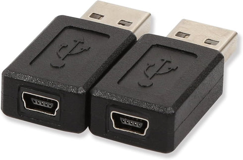 ELECTOP 2 Pack USB 2.0 A Male to USB B Mini 5 Pin Female Adapter Converter...