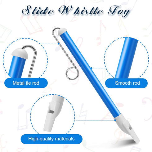 Boao 3 Pieces Slide Whistle, Slide Whistle Musical Instrument Toy for Parent-Child Games, Children's Speech and Oral Muscle Training, 10.5 Inch (B...