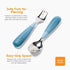 NumNum Toddler Utensils, Pre-Spoon, Fork & Spoon GOOtensils - 4th Stage Silverware Feeding Kids Aged 2+ Years w/Stainless Steel Heads - Silicone F...