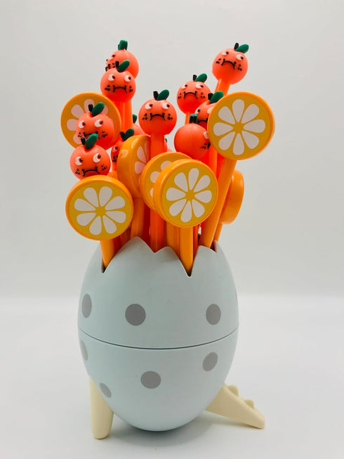 40 Pcs Cute Orange Gel Ink Pens Fun Kawaii Pens Fruit Writing Pens 0.5 mm Black Ink Cool Pens Novelty Fun Pens for Kids School Office Home Supplie...