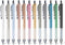 0.7mm Gel Pens Retractable Cute Black Ink Pens with Silicone Grip Smooth Writing Suitable for Note-taking, Sketching, Drawing (Silver clip 12 pcs)...