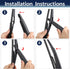 X AUTOHAUX 12" Rear Windshield Wiper Blade Arm Set for Honda Civic Hatchback 01-05...