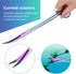 Quarium Aquascape Tools Kits, 4 in 1 Anti-Rust Aquatic Plant Aquascaping Tool Stainless Steel Black Tweezers Scissors Spatula for Aquarium Tank Cl...