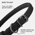 CollarDirect Rolled Leather Dog Collar, Soft Padded Round Puppy Collar, Handmade Genuine Leather Collar Dog Small Large Cat Collars 13 Colors (6-7...