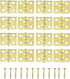 Honbay 50PCS Miniature Dollhouse Hinges Jewelry Box Tiny Hardware Accessories with 200PCS Screws (Gold)...