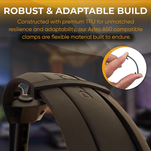 SplashNColor A50 Support Brace Clamps Upgrade for Cushion - Enhance Your Headphone Comfort with Durable and Secure Fit - Compatible with Astro A50...