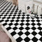 YENHOME Removable Checkered Wallpaper Small Checkered Peel and Stick Wallpaper Neutral Black and White Checker Contact Paper Waterproof Wallpaper ...