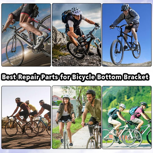 Bicycle Wrench Bottom Bracket Spanner Carbon Steel Install Removal Spanner Wrench Black Bicycle Axle Wrench Tool for Shimano Hollowtech 2?22CM Len...