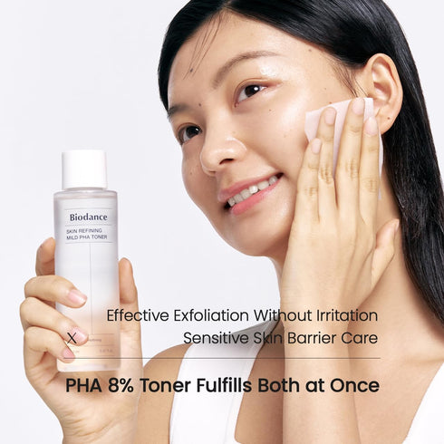 Biodance Skin Refining Mild PHA Toner, Gentle Exfoliating Face Toner for Sensitive Skin with Ceramides & NMF | 5.07 fl.oz,150ml...