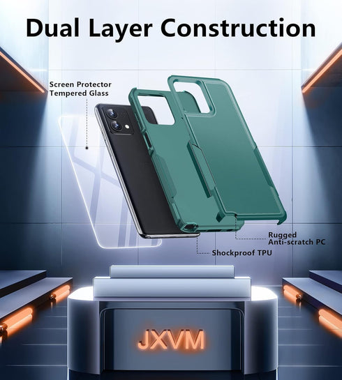 JXVM for Motorola Moto G-Stylus-5G-2023 Case: Military Grade Shockproof Rugged Protective Phone Cover, Sturdy Hybrid Dual Layer TPU Hard Shell Dro...