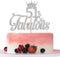 Silver Glitter 51 & Fabulous Cake Topper - 51st Birthday Cake Decorating - Happy 51st Anniversary/Birthday Party Decoration Supplies...