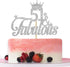 Silver Glitter 51 & Fabulous Cake Topper - 51st Birthday Cake Decorating - Happy 51st Anniversary/Birthday Party Decoration Supplies...