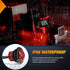 Nilight 3/4Inch Round Marker Light 10PCS Red LED Clearance Light 2 Connectors Side Indicator Bullet Marker Light IP68 Waterproof for Trailer Truck...