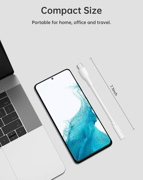 AILKIN USB C to 3.5mm Audio Jack Adapter, 2Pack Aux Cord to iPhone 15 Pro Max Dongle Headphone Jack Adapter with Microphone, Apple Adapter Headpho...