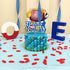 Glorymoment Fishing Cake Toppers Birthday, Glitter Blue Bobber Cake Topper, Fisherman Cake Topper Birthday Fishing Themed Party Cake Decoration Su...