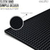 Esatto 12" x 6" Professional Service Mat, Black – Sturdy Thick Durable and Stylish Service Bar Mat for Spills, Coffee, Bars, Restaurants, Counter ...