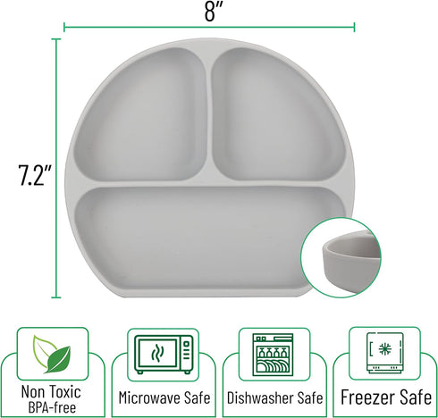 Mr. Pen- Silicone Suction Plates for Toddlers, Baby, Kids, with Suction...