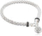 Nine West Women's Silvertone Crystal Pave Circle Stretch Bracelet...