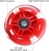 1-Pack 80mm Light Up Scooter Wheel Rear White Led Flashing Replacement Wheel for 3-Wheeled Kid Scooter (Red)...