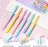 Gel Pens, 6 Pcs Smooth Writing Pens No Bleed & Smear, Black Ink Cute Pens Fine Point (0.5mm), Retractable Aesthetic Journaling Pens School Office ...