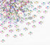 Jewelry Adhesive Glue with Flat Back Rhinestones kit, 6 Sizes 2500Pcs Clear ab clear No Hotfix Rhinestones for Nail Art Craft with Bow Tweezers an...