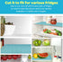 Bloss Fridge Liners, Refrigerator Liners, Easy to Clean Fridge Shelf Liners Non-Slip Refrigerator Mats for Shelves,Cabinet, Drawers, Cupboard(Grid...