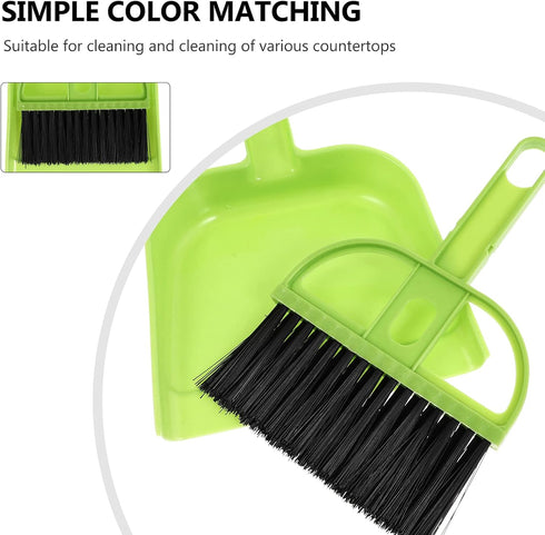 Healifty Cleaning 6 Sets Dustpan Hand Broom and Shovel Small Broom Dustpan Set and Broom Dustpan Set and Brush Set Dust Pan...