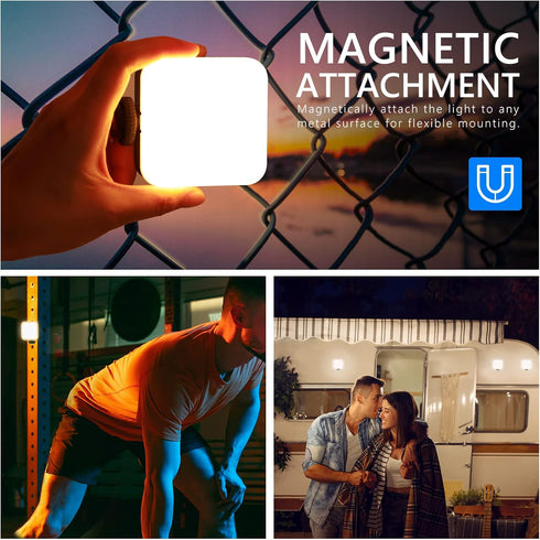 NEEWER Magnetic RGB Video Light, 360° Full Color RGB61 LED Camera Light with 3 Cold Shoe Mounts/CRI 97+/20 Scene Modes/2500K-8500K/2000mAh Recharg...