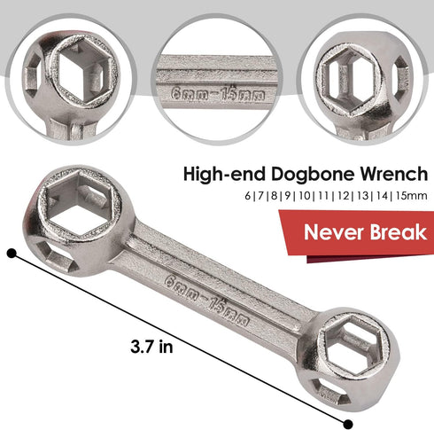 WOTOW Bike Repair Tool Kit - 21 in 1 Bicycle Multitool with Bone Wrench Portable Mountain Bike Tool Kit Riding Emergency Maintenance, Hex Key Wren...