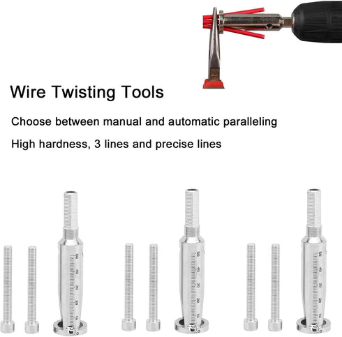 YWBL-WH 3 Pair Cable 3Wire Manual DualPurpose Quick Connector Wire Tool for Power Drill Drivers ((Scale Type)), Wire Stripper...