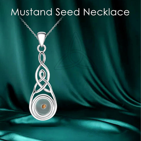 Mustard Seed Necklace Faith Mountain/Cross Christian Necklace Jewelry Gifts for Women...