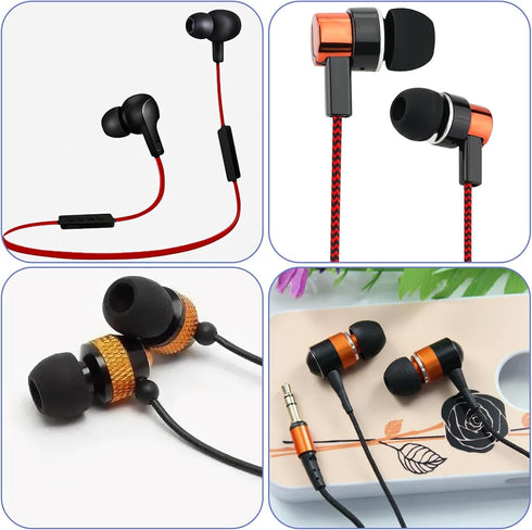 30 Pcs Silicone Replacement Earbud, Ear Buds Tips Headphone Earpads Soft Silicone Ear Tips Ear Bud Tips Replacement in S/M/L Sizes Earphone Cover ...