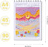 Coloring Books for Teens - Sketch Book Spiral Bound, 45 Sheets (90 Pages) 68lb/100gsm - Cute Sketch Pad for Kids, Adults, Artists, 8 x 11, Cute Sc...