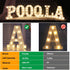 Pooqla LED Marquee Letter Lights Sign, Light Up Alphabet Letter for Home Party Wedding Decoration A...