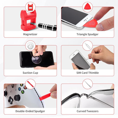 EasyTime Mini Precision Screwdriver Set: 35 In 1 Small Magnetic Repair Tool Kit with Case Torx Screw Driver with 22 Bits for Phones, Laptop, PC, E...
