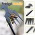2 Pack Uprooting Weeding Tool, Gardening 4 Claw Hand Weed Remover Tool and L-Shape Manual Grass Removal Set, Manganese Steel Weeder Puller for Law...