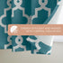 TOWN & COUNTRY EVERYDAY Ironwork Geo Trellis Sateen Indoor Curtains, Room Darkening Blackout, Grommet Top, Energy Efficient, 2-Pack Set, 52"x96", ...
