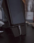 Unique Coffin Cell Phone Stand with Cool Engraved Skeleton for Halloween Goth Office Desk Accessories Supplies - Spooky Phone Holder for iPhone Ip...