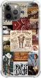 Retro Western Cowboy Collage Case Compatible with iPhone 15 Pro, Cool Boho Wild West Bull Case for Teens Men and Women, Trendy Soft TPU Bumper Cas...