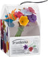 Trudeau Duo Tone Floral Wine Charms, Multicolor, Set of 12...