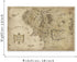 Yatsen Bridge Vinatge Wall Art Picture Canvas Painting Map of Middle Earth Poster HD Print Home Decor Artwork for Living Room Bedroom Office Stret...